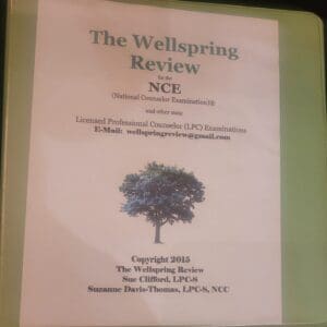 A poster of the wellspring review for the nce copyright 2015